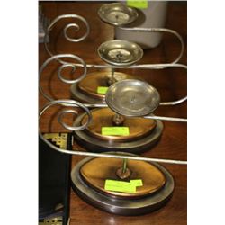 CANDLE HOLDERS X3