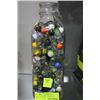 Image 1 : ESTATE MILK BOTTLE OF MARBLES X2