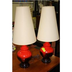 PAIR OF ESTATE CERAMIC LAMPS