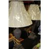 Image 1 : PAIR OF CRACKLE FINISH DESIGNER LAMPS