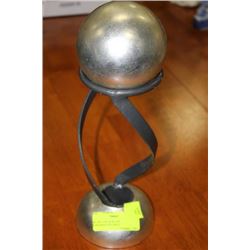 SILVER LEAF & BLACK CONVERSATION PIECE