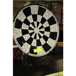 LG BLACK & WHITE CRACKLE FINISHED DISPLAY PLATE
