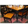 Image 1 : NEW 2 TONE KITCHEN TABLE W 5 CHAIRS AND 1 BENCH