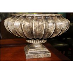 LARGE  AGED LOOK FRUIT BOWL CENTER PIECE