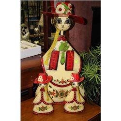 3 PC LADY ORNAMENT SET