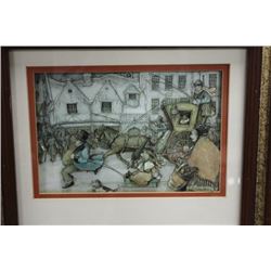 ANTON PIECK 3 DIMENSIONAL CUSTOM FRAMED SHADOWBOX
