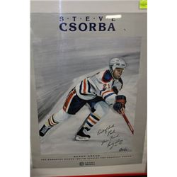 FRAMED ART SIGNED RANDY GREGG  BY S. CSORBA