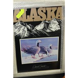 ALASKA STAMP PAINTING  SIGNED BY DANIEL SMITH