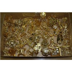 FLAT OF 24 KT GOLD PLATED ORNAMENTS