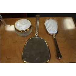 ESTATE 3 PC MIRROR/BRUSH AND COMPACT JAR