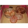 Image 1 : ESTATE LOT OF 10 PCES OF PINK DEPRESSION GLASS
