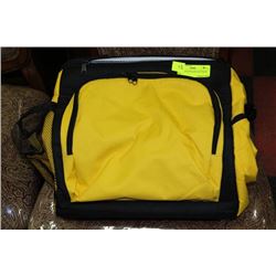 LARGE YELLOW & BLACK COOLER BAG