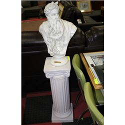 "MOSES BY MICHELANGELO" ON PEDESTAL