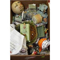 ESTATE BOX OF ASST. ORNAMENTS
