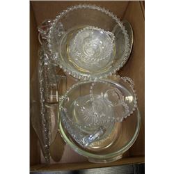 ESTATE BOX OF ASST. CRYSTAL AND GLASSWARE