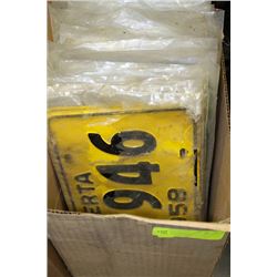 ESTATE BOX W 1958-1974 COLLECTIBLE LICENSE PLATES