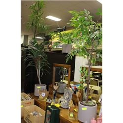 ASSORTED ARTIFICIAL PLANTS X4