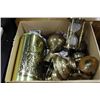 Image 1 : ESTATE BOX OF BRASS ORNAMENTS