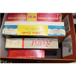 BOX OF FOUR VINTAGE PUZZLES