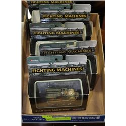 5 DIE CAST MILITARY PLANES AND TANKS