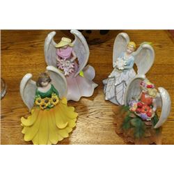 AVON 2006 JOYFUL FLOWERS COLLECTION ANGELS X4