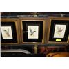 Image 1 : 3 PC WOOD FRAMES DUCK PICTURES