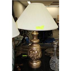 VINTAGE CHERUB LAMP - GOLD