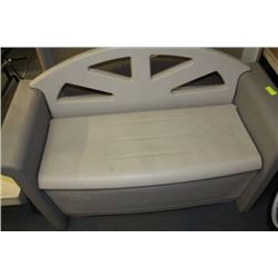 RUBBERMAID OUTDOOR BENCH W STORAGE