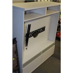 WHITE TV CABINET W/ MOUNT