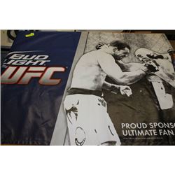 5' X 3' VINYL PROMOTIONAL BUD LITE UFC BANNER