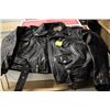 Image 1 : VINTAGE BLACK LEATHER MOTORCYCLE JACKET