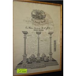 FREEMASONS GRANDMASTER ACCEPTANCE THING