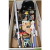 Image 1 : BOX W/ STAR WARS COLLECTABLES INCLUDING LIGHT