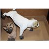 Image 1 : CLASSIC CRITTERS SIAMESE CAT FIGURE W/ PEEING DOG