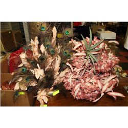 2 ASST. ARTIFICIAL PLANTS