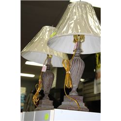 PAIR OF SHOWHOME LAMPS
