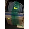 Image 1 : RUBBERMAID TOTES W/ LIDS X4