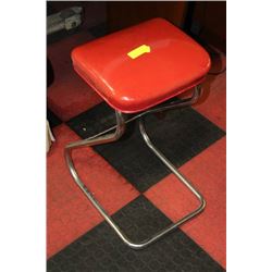 VINTAGE RED STOOL
