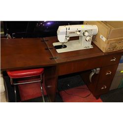VIKING SEWING MACHINE W CABINET