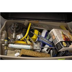 TOTE OF ASSORTED TOOLS