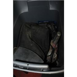 BOX OF ASSORTED POWER TOOLS INCLUDES ELECTRIC