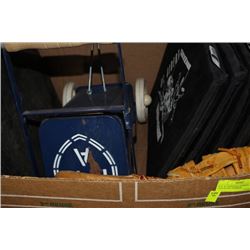 BOX W/ BASEBALL HOMEPLATE, CHALKLINE MARKER,