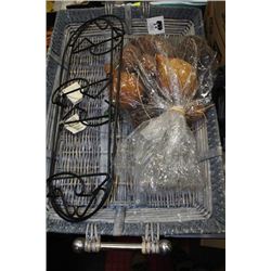 DECORATIVE TRAY W/ CONTENTS