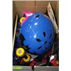 Image 1 : BOX OF BATMAN & BARBIE HELMETS