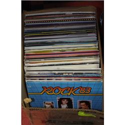 BOX W/ OVER 75 VINYL L.P. RECORDS