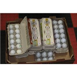 BOX OF GOLF BALLS (8 1/2 DOZEN)