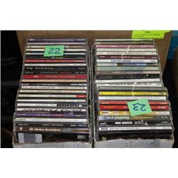 2 BOXES OF ASSORTED CDs ( 50 IN TOTAL )