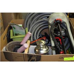 LARGE BOX OF GARDENING ACCESSORIES