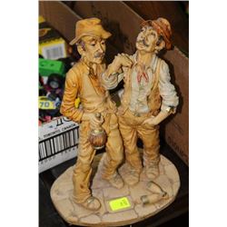 F. FRAGARGIOLA "TWO OLD MEN" STATUE