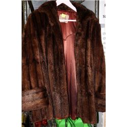 BROWN FUR COAT